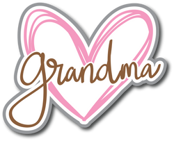 Love Grandma - Scrapbook Page Title Sticker
