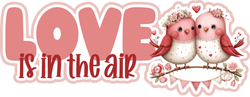 Love is in the Air - Scrapbook Page Title Die Cut