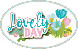 Lovely Day - Scrapbook Page Title Die Cut