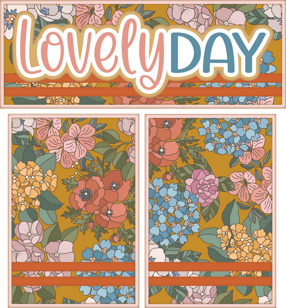 Lovely Day - Scrapbook Page Photo Mat Set