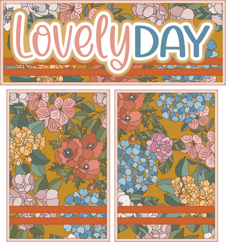 Lovely Day - Scrapbook Page Photo Mat Set
