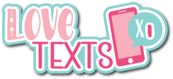 Love Texts - Scrapbook Page Title Sticker