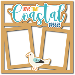 Love That Costal Breeze - Scrapbook Page Layered Overlay Kit
