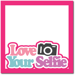 Love Your Selfie - Printed Premade Scrapbook Page 12x12 Layout