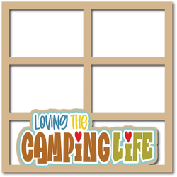 Loving the Camping Life - Scrapbook Page Layered Overlay Kit
