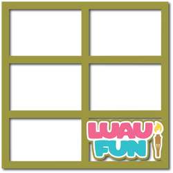 Luau Fun - Layered Overlay - Digital Cut File - SVG - INSTANT DOWNLOAD