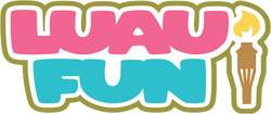 Luau Fun - Scrapbook Page Title Sticker