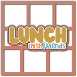 Lunch with Friends - 6 Frames - Scrapbook Page Layered Overlay Kit