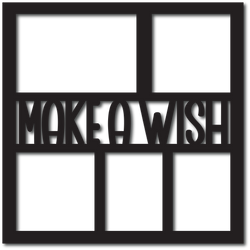 Make a Wish - 5 Frames - Scrapbook Overlay - Digital Cut File - SVG - INSTANT DOWNLOAD