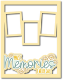 Make Memories Every Day - 3 Frames - Scrapbook Page Layered Overlay Kit - 8.5 x 11