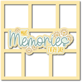 Make Memories Every Day - 6 Frames - Scrapbook Page Layered Overlay Kit