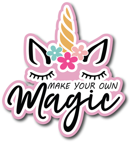 Make Your Own Magic - Scrapbook Page Title Sticker