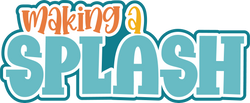 Making a Splash - Scrapbook Page Title Die Cut