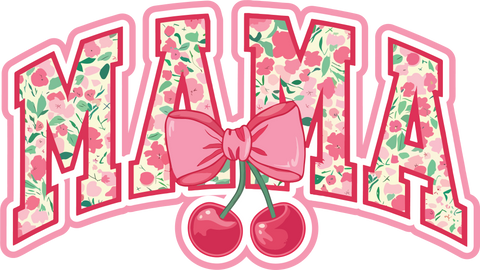 Mama - Cherry - Scrapbook Page Title Sticker