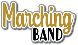Marching Band - Scrapbook Page Title Sticker