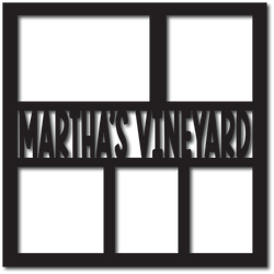 Martha's Vineyard - 5 Frames - Scrapbook Overlay - Digital Cut File - SVG - INSTANT DOWNLOAD