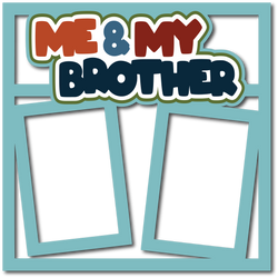 Me & My Brother - Scrapbook Page Layered Overlay Kit