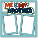 Me & My Brother - Scrapbook Page Layered Overlay Kit