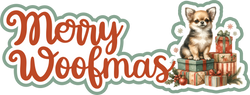 Merry Woofmas - Scrapbook Page Title Sticker