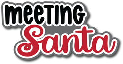 Meeting Santa - Scrapbook Page Title Die Cut