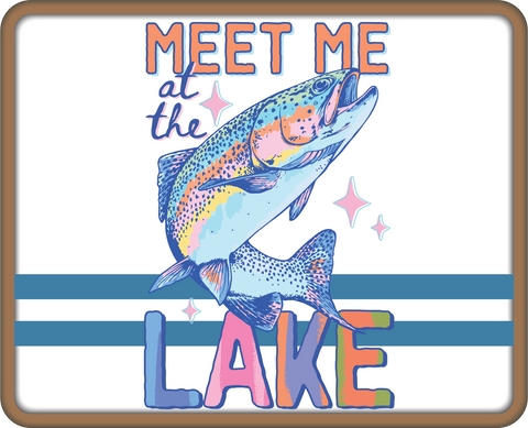 Meet Me at the Lake - Scrapbook Page Title Die Cut