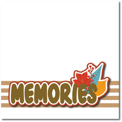 Memories - Printed Premade Scrapbook Page 12x12 Layout
