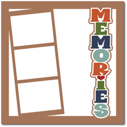 Memories - Printed Premade Scrapbook Page 12x12 Layout