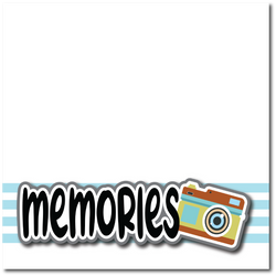 Memories - Printed Premade Scrapbook Page 12x12 Layout
