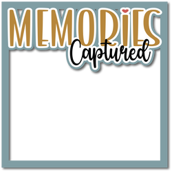 Memories Captured  - Layered Overlay - Digital Cut File - SVG - INSTANT DOWNLOAD