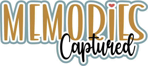Memories Captured - Scrapbook Page Title Sticker