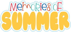 Memories of Summer - Scrapbook Page Title Die Cut
