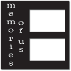 Memories of Us - 2 Frames - Scrapbook Overlay - Digital Cut File - SVG - INSTANT DOWNLOAD