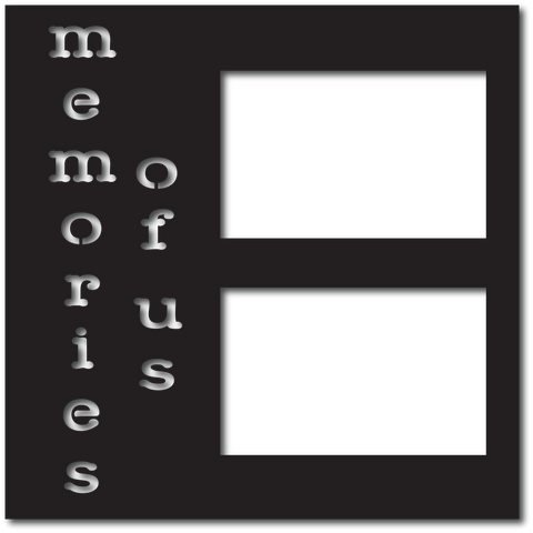 Memories of Us - 2 Frames - Scrapbook Overlay - Digital Cut File - SVG - INSTANT DOWNLOAD