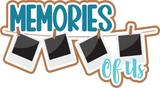 Memories of Us - 3 Frames - Scrapbook Page Layered Overlay Kit