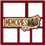 Memories of Us - 5 Frames - Scrapbook Page Layered Overlay Kit
