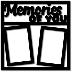 Memories with You - 2 Frames - Scrapbook Overlay - Digital Cut File - SVG - INSTANT DOWNLOAD