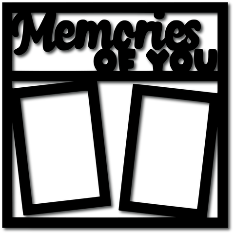 Memories with You - 2 Frames - Scrapbook Overlay - Digital Cut File - SVG - INSTANT DOWNLOAD