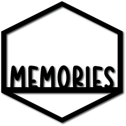 Memories - Scrapbook Overlay - Digital Cut File - SVG - INSTANT DOWNLOAD