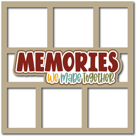Memories We Made Together - 6 Frames - Scrapbook Page Layered Overlay Kit