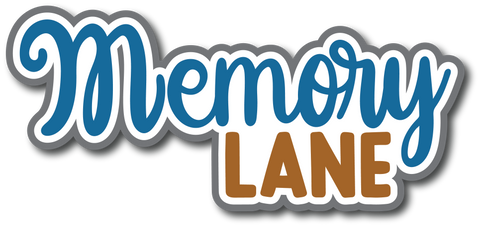 Memory Lane - Scrapbook Page Title Sticker