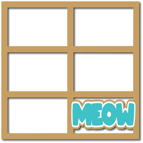 Meow - Layered Overlay - Digital Cut File - SVG - INSTANT DOWNLOAD