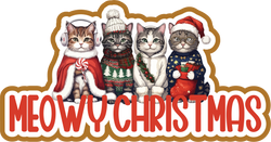 Merry Christmas - Scrapbook Page Title Die Cut
