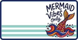 Mermaid Vibes Only   - Scrapbook Page Title Die Cut