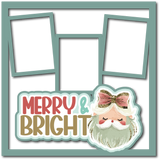 Merry & Bright - 3 Frames - Scrapbook Page Layered Overlay Kit