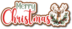 Merry Christmas - Scrapbook Page Title Sticker