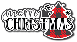 Merry Christmas - Scrapbook Page Title Die Cut