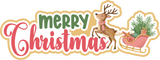 Merry Christmas - Scrapbook Page Layered Overlay Kit