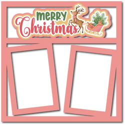 Merry Christmas - Scrapbook Page Layered Overlay Kit