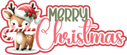 Merry Christmas - Scrapbook Page Title Sticker