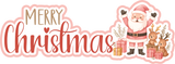 Merry Christmas - Scrapbook Page Layered Overlay Kit
